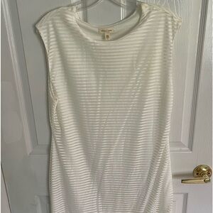 Silence + noise off white stripe dress size xl